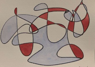 Untitled (11x8.5 charcoal pencil & watercolor 2020)