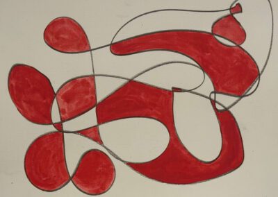 Untitled (12x9 charcoal pencil & watercolor 2019)