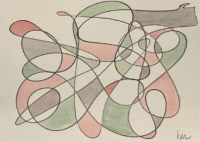 Untitled (12x9 charcoal pencil & watercolor undated)