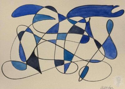 Untitled (12x9 charcoal & watercolor 2020)