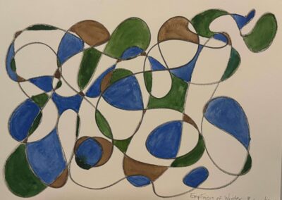 Emptiness of Winter (15x11 archival ink & watercolor 2025)
